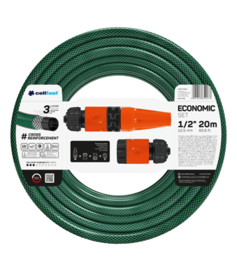 Поливальний набiр ECONOMIC 1/2” 20м + набір фитингів BASIC