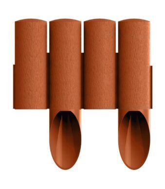 Газонне огородження 4 елементи STANDARD  теракот 2